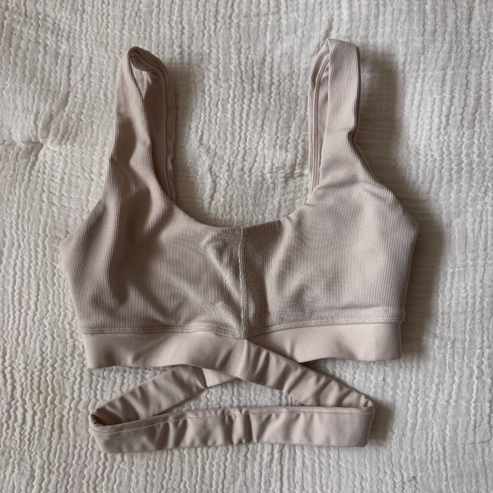 L*Space Womens Tan Sports Bra, xs